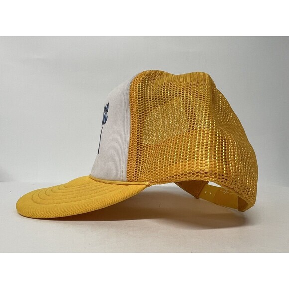 Vintage SnapBack Yellow Mackinac Island Hat Cap J Hats - Picture 5 of 8